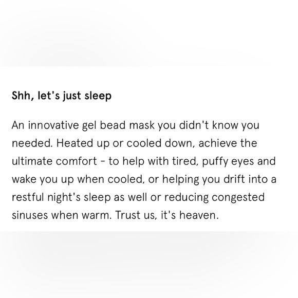 Shhh let’s just sleep…Sleep Mask by grace & Stella (New/box) - Picture 8 of 11